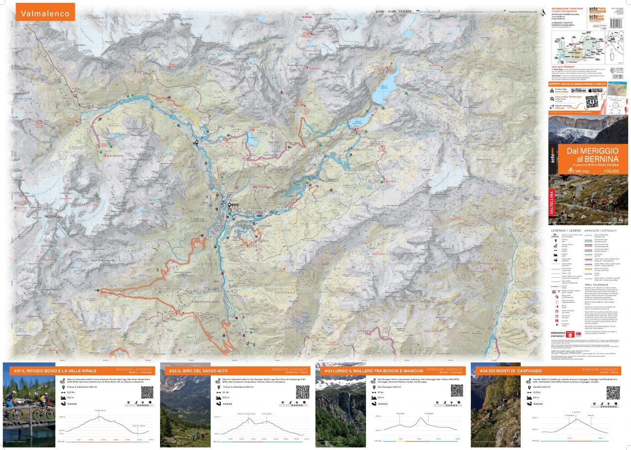 Collana Mappe SeTeMap – Dal Meriggio al Bernina MTB
